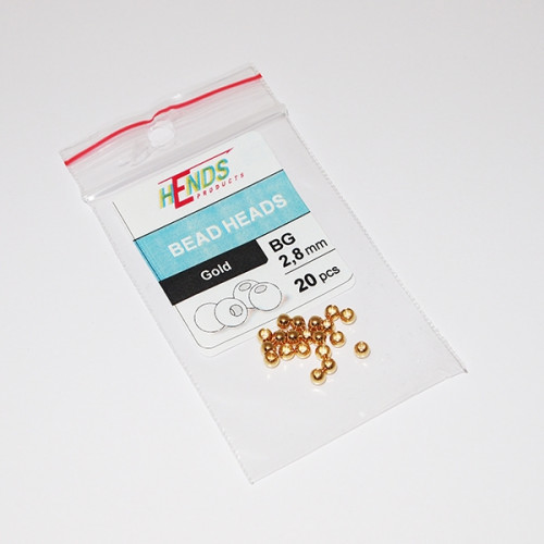 Hends Месингови Глави 2.8mm / 20бр Златни_Hends