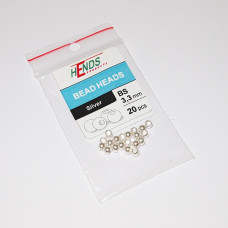 Hends Месингови Глави 3.3mm / 20бр Сребърни