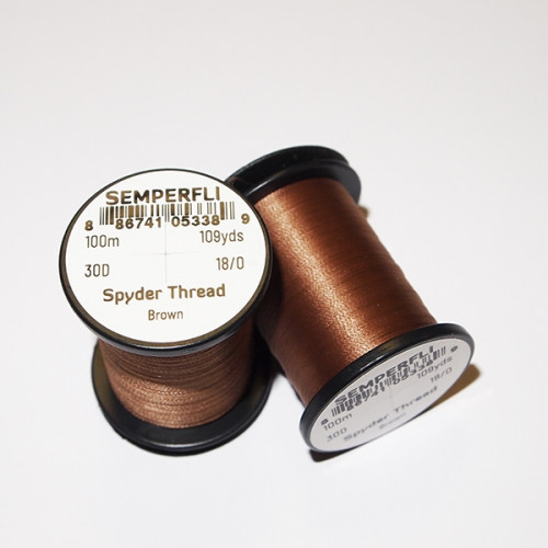 Semperfli 18/0 Spyder Thread Brown_Semperfli