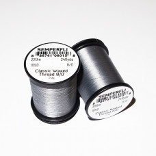 Semperfli 8/0 Classic Waxed Thread Grey