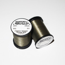 Semperfli 8/0 Classic Waxed Thread Olive Dun