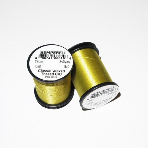 Semperfli 8/0 Classic Waxed Thread Pale Olive_Semperfli