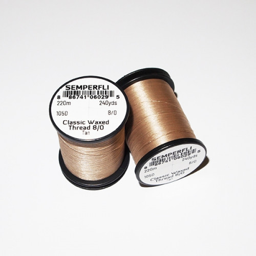 Semperfli 8/0 Classic Waxed Thread Tan_Semperfli