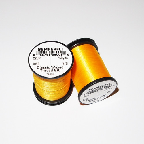 Semperfli 8/0 Classic Waxed Thread Yellow_Semperfli