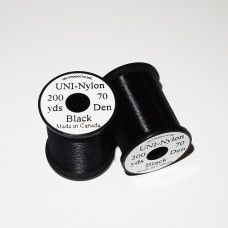Uni Flat Nylon Thread Black