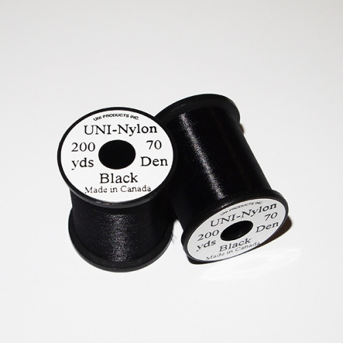 Uni Flat Nylon Thread Black_Uni