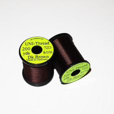 Uni Thread 8/0 Waxed Dark Brown
