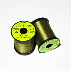 Uni Thread 8/0 Waxed Olive
