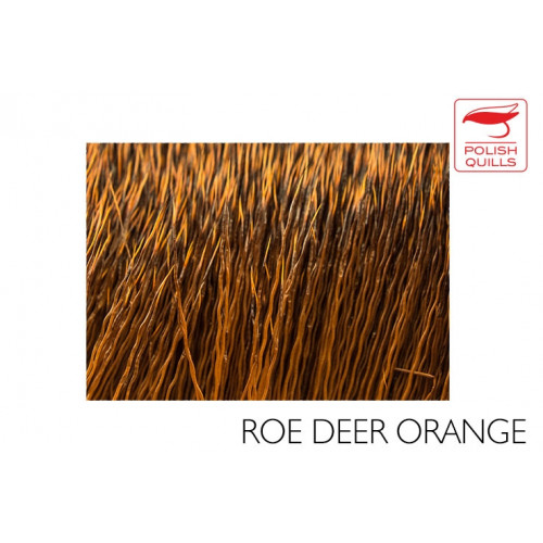Polishquills Roe Winter Deer Hair / Orange Rusty Brown_Polishquills