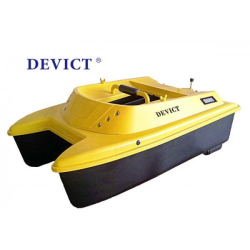 Лодка за захранка с два контейнера Devict Catamaran Bait boat  + DEVICT ROBOT + безчеткови мотори + литиеви батерии + безплатна чанта_DEVICT