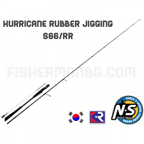 Hurricane Rubber Jigging S-66RR 1.98m 40-160g Black Hole_N.S.Black Hole