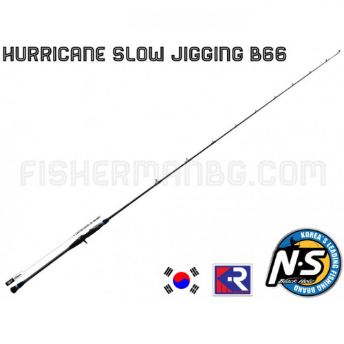 Hurricane Slow Jigging B-66HMF 1.98m 60-200g Black Hole_N.S.Black Hole
