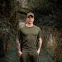 Тениска Trakker Marl Moisture Wicking T-Shirt_Trakker