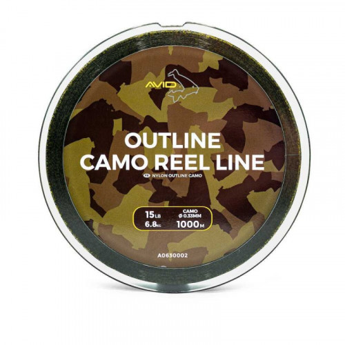 Монофилно Влакно AVID Outline Camo Reel Line 0.28MM/4.5KG - 1000M_AVID Carp
