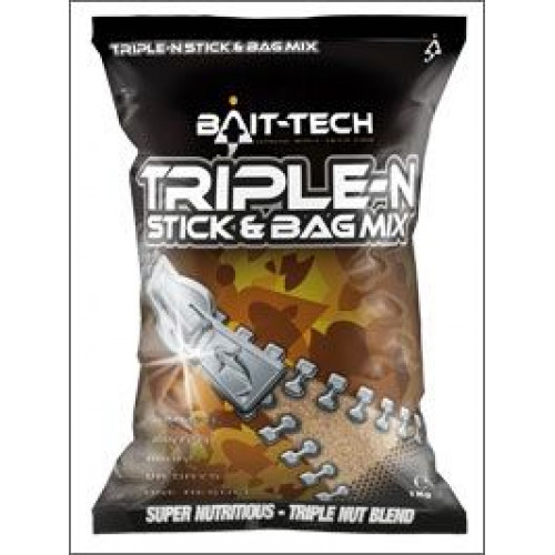 Захранка - BAIT-TECH Triple-N Stick & Bag Mix (1kg)_Bait-tech