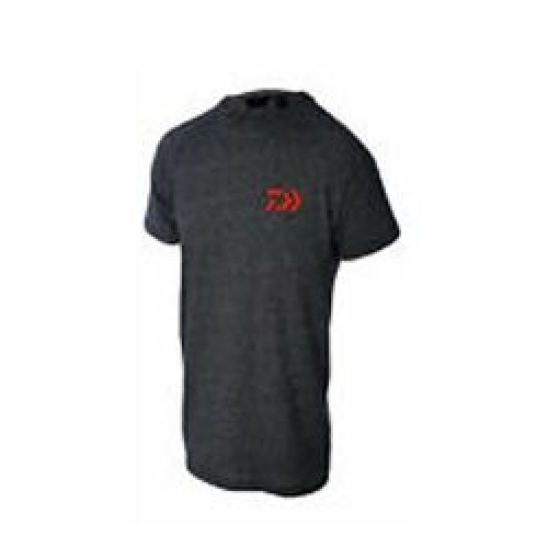Тениска DAIWA T-SHIRT D-VEC ТЪМНО СИВА с червено лого_Daiwa