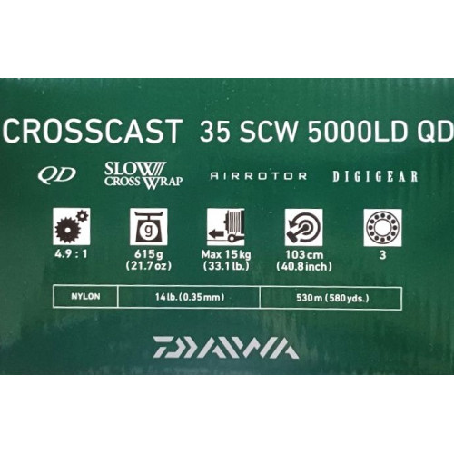 Макара Daiwa 20 CROSSCAST 35 SCW QD - 5000LD_Daiwa