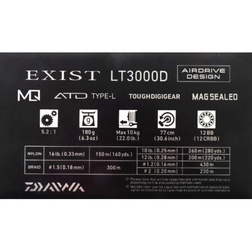 Топ модел макара - 22 DAIWA EXIST (G) LT MQ_Daiwa