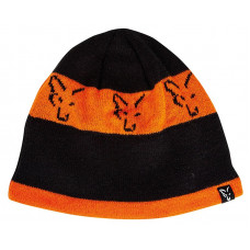 Зимна шапка - Fox Black & Orange Beanie