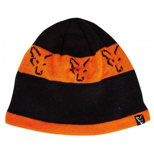 Зимна шапка - Fox Black & Orange Beanie_FOX