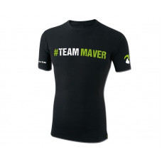 Тениска #TeamMaver - цвят черен
