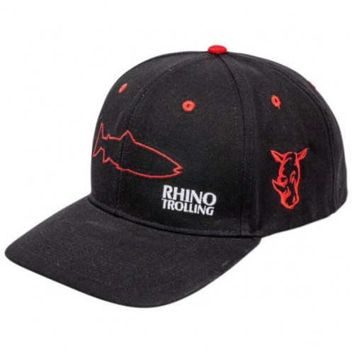 Шапка с козирка RHINO Trolling Cap - Black/Red_Zebco