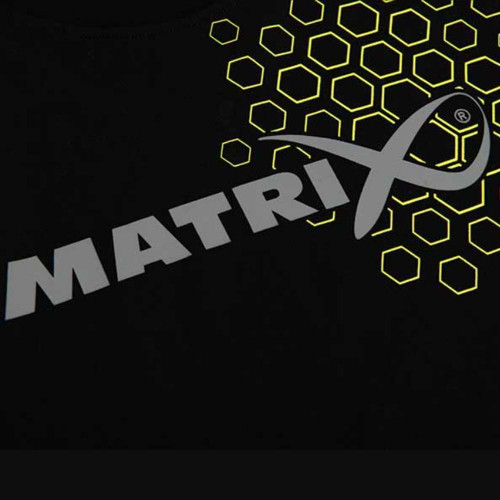 Тениска - MATRIX Hex Print T-Shirt Black_Matrix