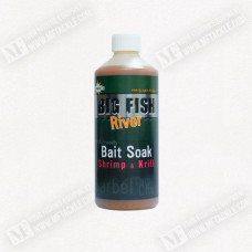 Течен ароматизатор - DYNAMITE BAITS Big Fish River Bait Soak – Shrimp and Krill 500ml