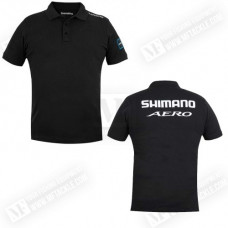 Тениска - SHIMANO Aero Polo Black