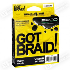 Плетено влакно - SPRO Got Braid - Yellow