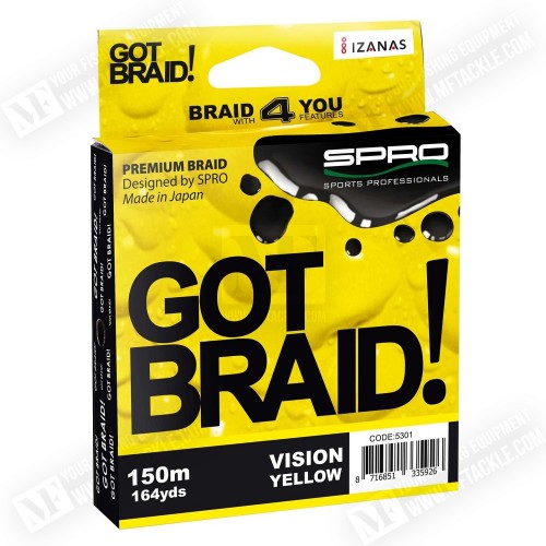 Влакно плетено - SPRO Got Braid - Yellow_SPRO