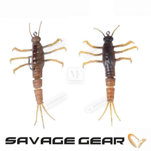 Силиконова примамка - SAVAGE GEAR 3D TPE Mayfly Nymph 5cm 2.5g_Savage Gear