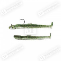 Силиконова примамка - FIIISH Mud Digger 65 Combo Medium - Jig Head 4g Kaki + 2 Lure Bodies 6.5cm
