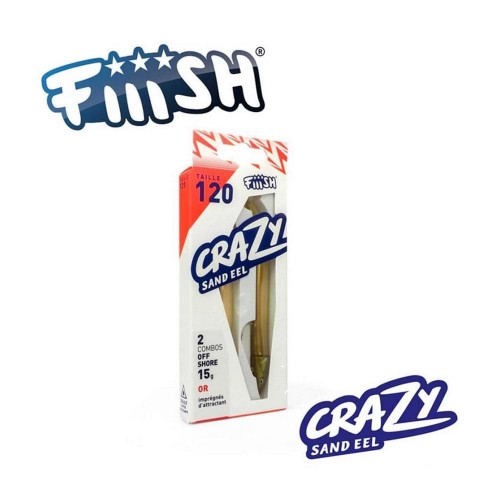 Силиконова примамка - FIIISH Crazy Sand Eel 120 Double Combo 12cm 15g_Fiiish