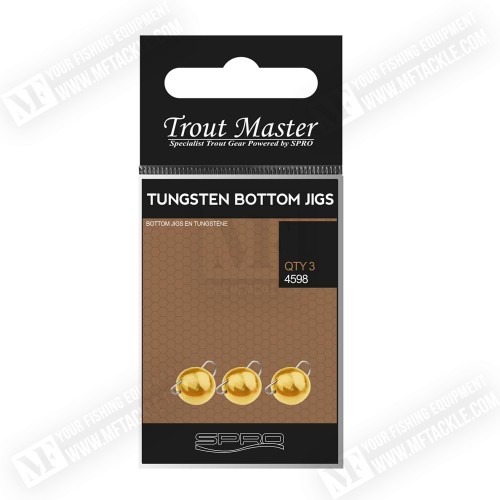 Чебурашка - TROUT MASTER Tungsten Bottom Jigs - Gold_Trout Master