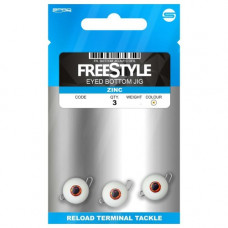 Чебурашки - FREESTYLE Eyed Bottom Jigs - Glow White