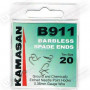 Куки единични без контра - KAMASAN B911 Barbless Spade End_KAMASAN