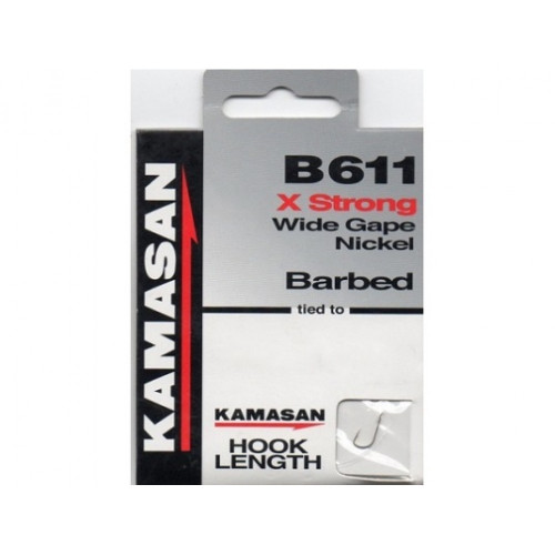 Вързани куки - KAMASAN B611 Hooks To Nylon_KAMASAN