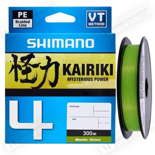Плетено влакно - SHIMANO Kairiki 4 300m - Mantis Green_SHIMANO