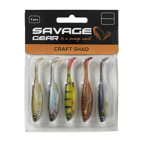 Силиконови примамки - SAVAGE GEAR Craft Shad 8.8cm 4.2g Clear Water Mix - 5pcs_Savage Gear