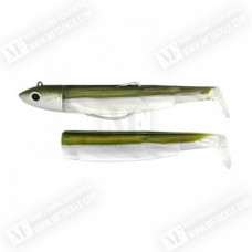 Силиконова примамка - FIIISH Black Minnow No3 Combo Jig Head 37g - 2 Lure Bodies 12cm