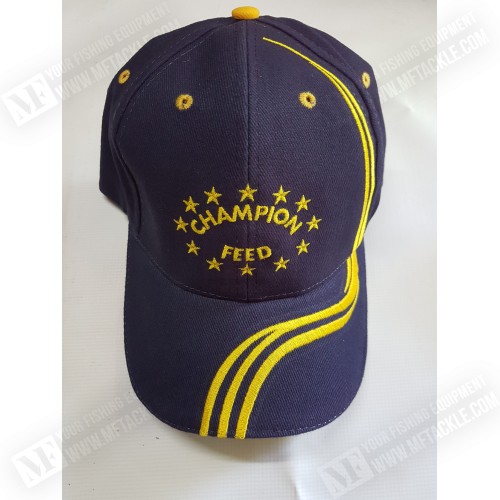 Шапка - CHAMPION FEED Luxe Blue Cap Yellow Bord_Champion Feed