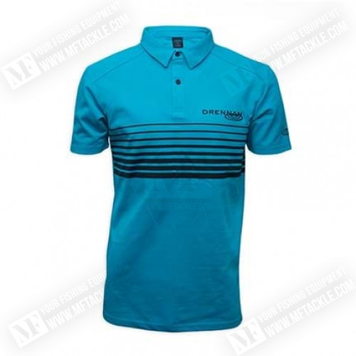 Тениска с яка - DRENNAN Aqua Lines Polo 2020_Drennan