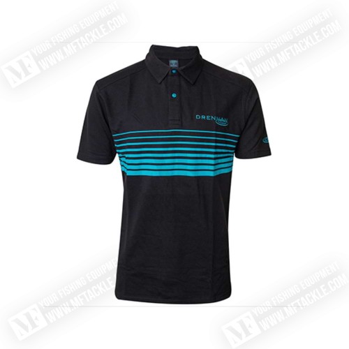 Тениска с яка - DRENNAN Black Lines Polo_Drennan