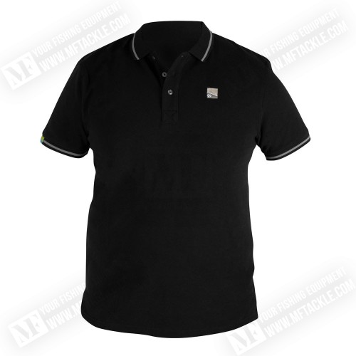 Тениска с яка  - PRESTON Black Polo_Preston Innovations