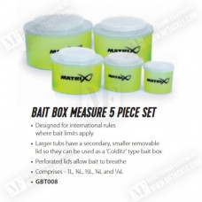 Мерителни кутии - MATRIX Bait Box Measure - 5pc Set