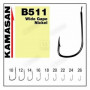 Куки единични - KAMASAN B511 Wide Gape Nickel_KAMASAN