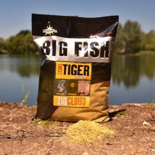 Захранка - DYNAMITE BAITS Big Fish Sweet Tiger and Corn Zig Cloud 1.8kg_Dynamite Baits