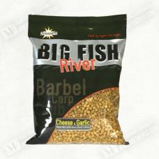 Пелети - DYNAMITE BAITS Big Fish River Cheese and Garlic Pellets 4, 6, 8mm 1.8kg
