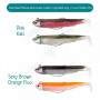 Силиконова примамка - FIIISH Black Minnow No1 Double Combo 2 Jig Heads 4.5g - 2 Lure Bodies 7cm_Fiiish